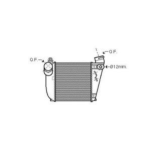 Intercooler d'échangeur de turbo- Compatible avec Volkswagen Bora de 1998 à 2005