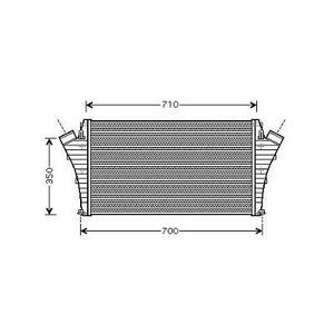 Intercooler d'échangeur de turbo- Compatible avec Opel Vectra C de 2002 à 2005