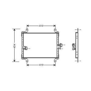Condenseur de climatisation - Compatible avec Peugeot Boxer de 1994 à 2002