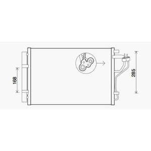 Condenseur de climatisation - Compatible avec Kia Ceed de 2015 à 2018