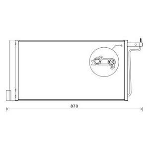 Condenseur de climatisation - Compatible avec Ford C-Max de 2010 à 2015