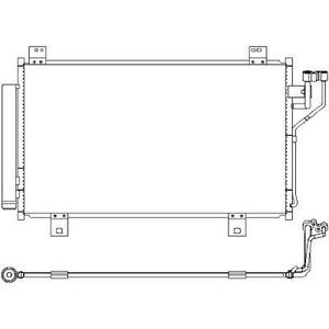 Condenseur de climatisation - Compatible avec Mazda 3 de 2013 à 2016