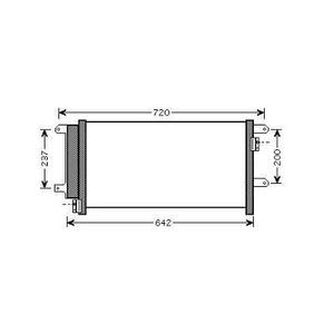 Condenseur de climatisation - Compatible avec fiat iveco daily de 2006 à 2011