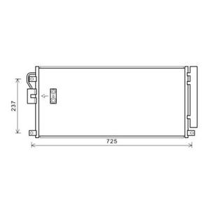 Condenseur de climatisation - Compatible avec Opel Mokka de 2012 à 2016