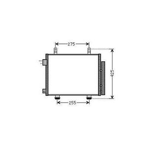 Condenseur de climatisation - Compatible avec Nissan Pixo à partir de 2009