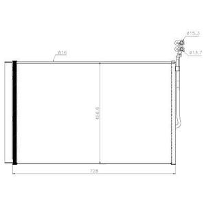 Condenseur de climatisation - Compatible avec volkswagen touareg de 2010 à 2014