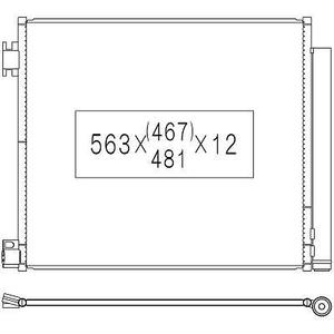 Condenseur de climatisation - Compatible avec nissan qashqai de 2014 à 2017