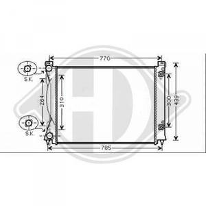 Radiateur de refroidissement du moteur - Compatible avec Audi A6 de 2008 à 2010