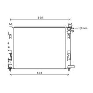 Radiateur de refroidissement du moteur - Compatible avec Renault Captur de 2013 à 2017