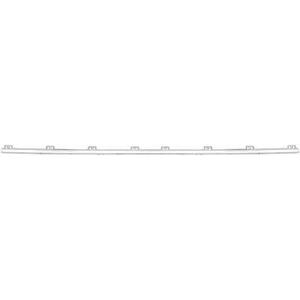 Baguette et bande protectrice de pare-chocs position avant central couleur chrome - Compatible avec Audi a6 à partir de 2014