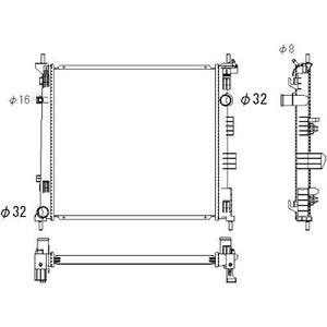 Radiateur de refroidissement du moteur - Compatible avec nissan nv200 à partir de 2010