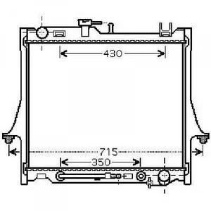 Radiateur de refroidissement du moteur - Compatible avec Isuzu D-Max de 2002 à 2006