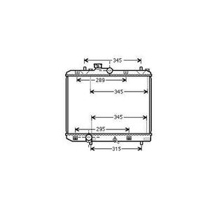 Radiateur de refroidissement du moteur - Compatible avec Opel Agila B à partir de 2008