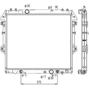 Radiateur de refroidissement du moteur - Compatible avec toyota hilux de 2005 à 2011