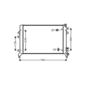 Radiateur de refroidissement du moteur - Compatible avec Volkswagen Breakan à partir de 2010