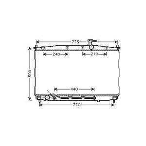 Radiateur de refroidissement du moteur - Compatible avec Hyundai Santa Fe de 2006 à 2009