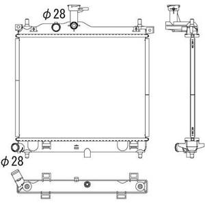 Radiateur de refroidissement du moteur - Compatible avec Hyundai I10 de 2008 à 2011