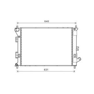 Radiateur de refroidissement du moteur - Compatible avec Kia Ceed de 2015 à 2018