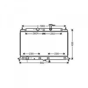 Radiateur de refroidissement du moteur - Compatible avec kia rio de 2005 à 2011