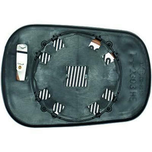 Verre/Glace de rétroviseur extérieur position droit - Compatible avec Ford Fusion de 2002 à 2005