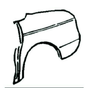 Baguette et bande protectrice de panneau latérale position droit - Compatible avec Mercedes (W123) de 1976 à 1984