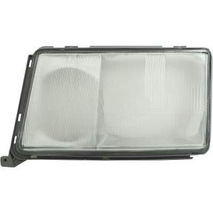 Verre/Glace de Projecteurs/Phare position gauche - Compatible avec Mercedes (W124) de 1985 à 1993