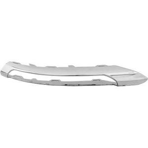 Baguette et bande protectrice de pare-chocs position gauche couleur chrome - Compatible avec mercedes classe e (w211) de 2006 à 2009
