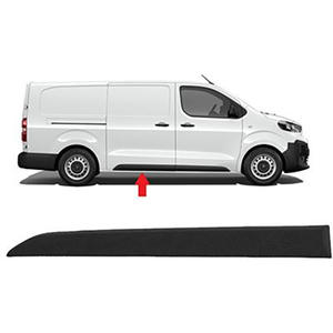 Baguette et bande protectrice de porte position arriére droit - Compatible avec Fiat Talento à partir de 2016