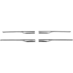 Baguette et bande protectrice de grille de radiateur position kit couleur chrome - compatible avec dacia logan et mcv de 2013 à 2016