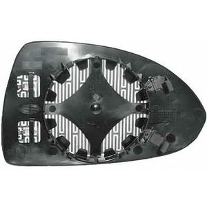 Verre/Glace de rétroviseur extérieur position gauche - Compatible avec Opel Corsa D de 2011 à 2015