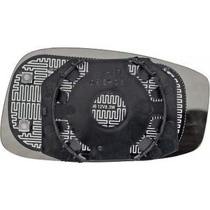 Verre/Glace de rétroviseur extérieur position gauche - Compatible avec Fiat Stilo (3-portes) de 2001 à 2008