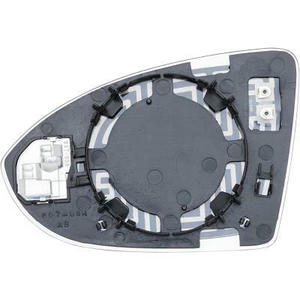 Verre/Glace de rétroviseur extérieur position droit - Compatible avec Volkswagen Golf VII de 2012 à 2017