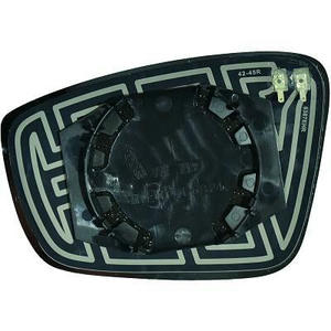 Verre/Glace de rétroviseur extérieur position droit - Compatible avec Skoda Citigo de 2011 à 2017