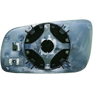 Verre/Glace de rétroviseur extérieur position droit - Compatible avec Volkswagen Sharan de 1996 à 2000