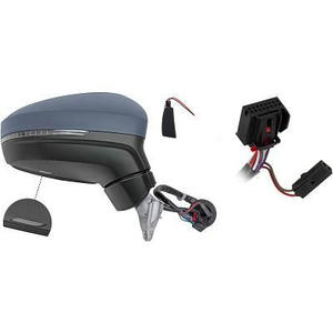 Rétroviseur extérieur position droit - Compatible avec Volkswagen Tiguan de 2016 à 2020