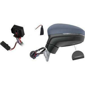 Rétroviseur extérieur position gauche - Compatible avec Volkswagen Tiguan de 2016 à 2020