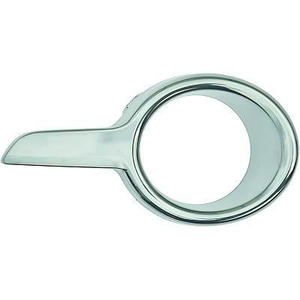 Enjoliveur de pare-chocs position avant gauche couleur chrome - Compatible avec Peugeot 208 de 2012 à 2015