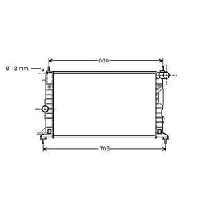 Radiateur de refroidissement du moteur - Compatible avec opel vectra b de 1999 à 2002