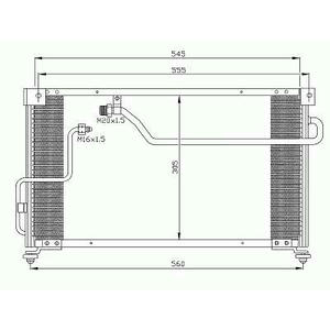 Condenseur de climatisation - Compatible avec mazda 626 de 1992 à 1997